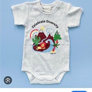 Celebrate Diversity Kids Bodysuit - Light Gray